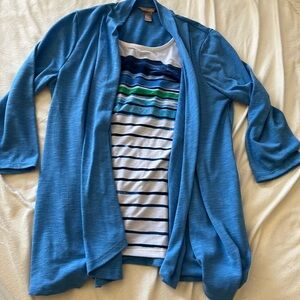 White Stag Blue Open Cardigan size 12/14